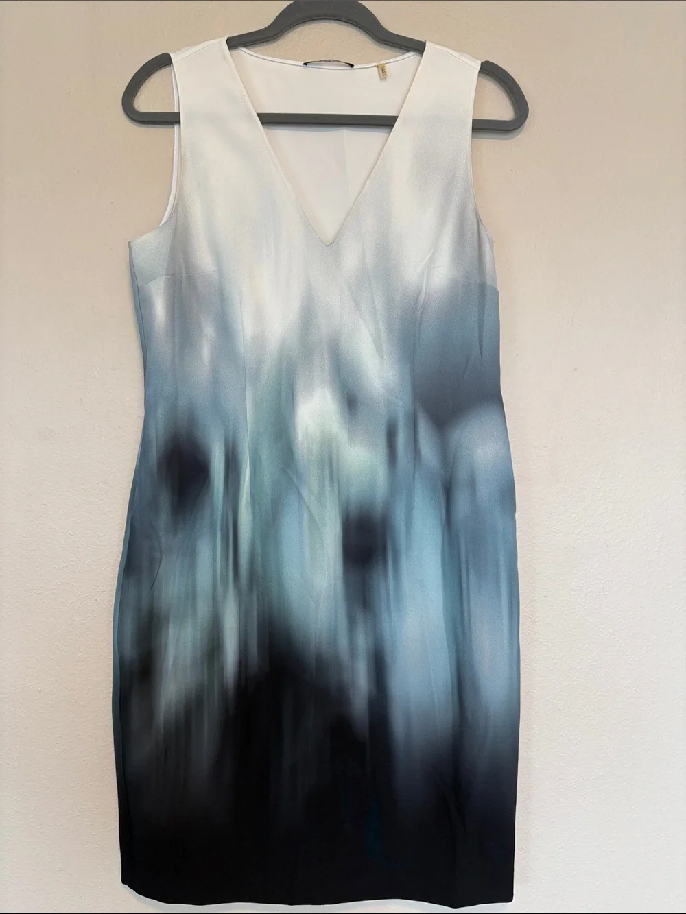 Elie Tahari Watercolor Sheath Dress Business Casual size 10 - Picture 1 of 9